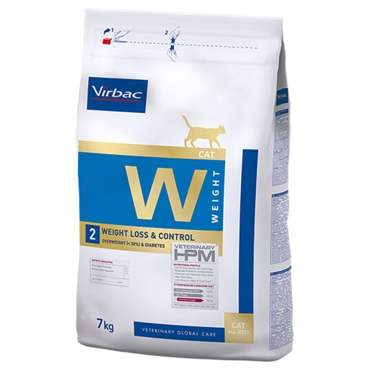 Virbac Veterinary Hpm Cat Weight Loss And Control W2 (Vekttap Og Vektkontroll For Katter) 7 kg