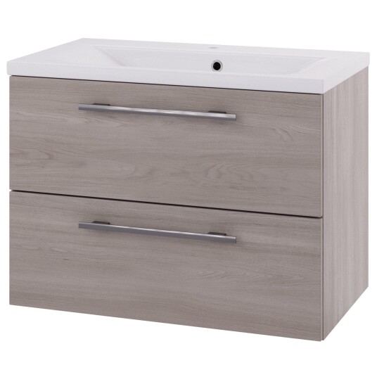 Linn Bad Ingrid D45cm Servantskap Lys eik / 80cm 2 Skuffer Linn Bad Ingrid D45cm Servantskap Lys eik / 80cm 2 Skuffer