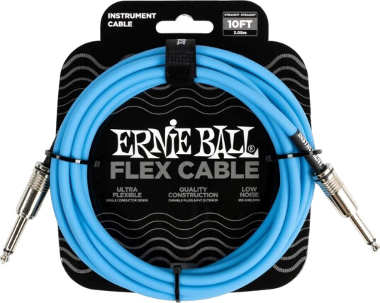 Ernie Ball 6412 Instrumentkabel 3m Blå