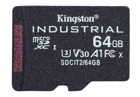 Kingston Industrial microSD-card - 100/20MB - 64GB