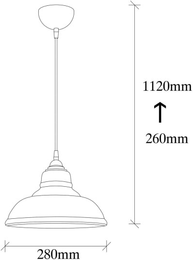 Opviq Hengelampe Dilberay 327-S 1 lyskilde ravfarget/svart glass Ø 28 cm
