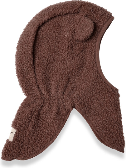 MINI A TURE Matjeffi Teddyfleece Balaclava. Grs Brown 12/18M