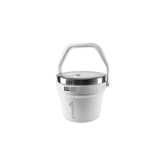 VINKA Double Insulated Ice Bucket White 7 L Isbøtte med Isolasjon