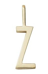 Design Letters Archetype Charm 10 mm Gold A-Z Z Design Letters Archetype Charm 10 mm Gold A-Z Z
