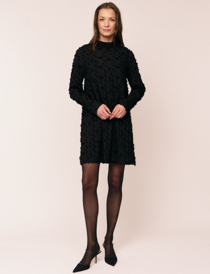 Once Untold Julia Mock Neck Dress - Black - S Once Untold Julia Mock Neck Dress - Black - S