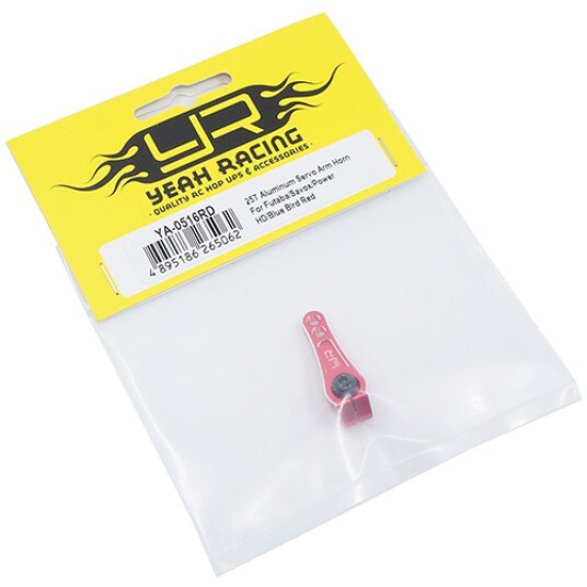 Yeah Racing YA-0516RD Rød 25T Aluminum Servo Arm Horn