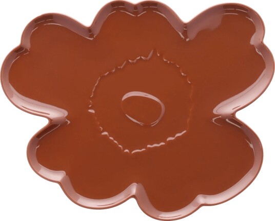 Marimekko Unikko Shape fat 32 cm kastanje