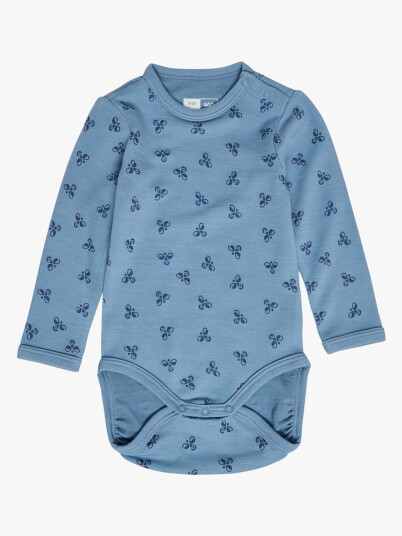 Hummel Bambo Body Long Sleeve Blå 68