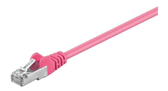 Goobay Cat 5e Nettverkskabel 1m SF/UTP Magenta med Rj-45