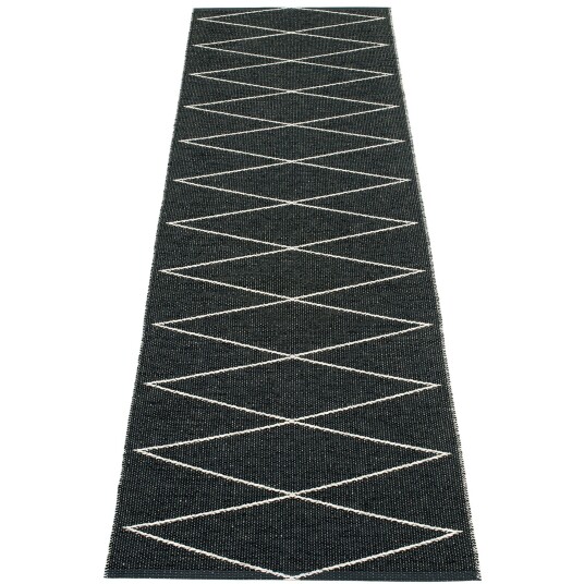 Pappelina Gulvteppe Max 70 x 240 cm black/vanilla