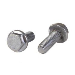 Pajo Bolte Flange bolt m/ riller fullt gjenget M6 [DIN 6921] El galvanisert