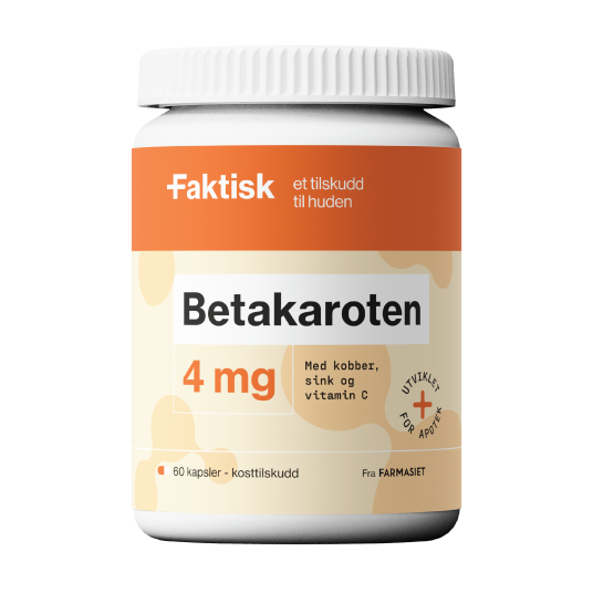 Faktisk Betakaroten 4 mg kapsler 60 stk. Faktisk Betakaroten 4 mg kapsler 60 stk.