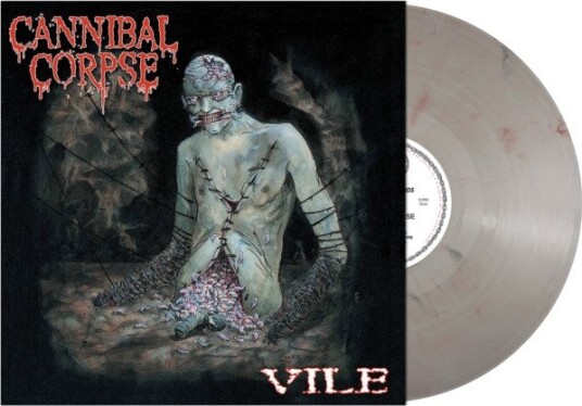 Cannibal Corpse Vile Zombie Brains Grey Red Streaks Vinyl