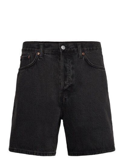 Weekday Space Denim Relaxed Shorts - Black - 31