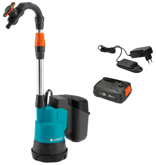 Gardena Pumpe regnvannstank 2000/2 Li-18V, Klar-til-bruk