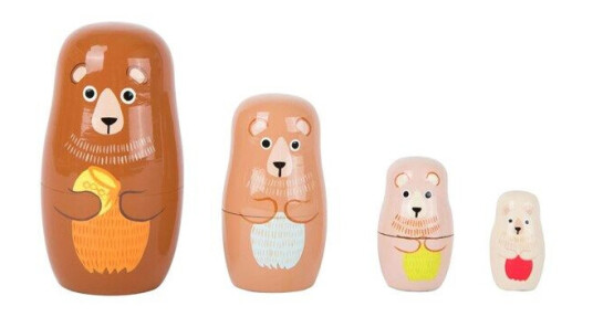 Small Foot Wooden Matryoshka Doll Bear Family Small Foot Wooden Matryoshka Doll Bear Family