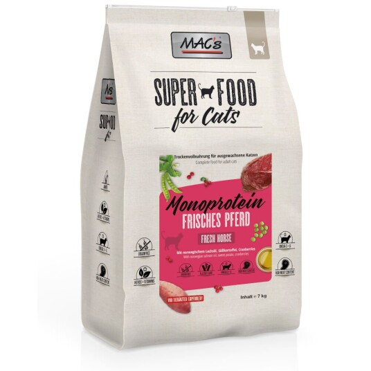 MAC's Superfood for Cats Adult Monoprotein hest - 7 kg MAC's Superfood for Cats Adult Monoprotein hest - 7 kg