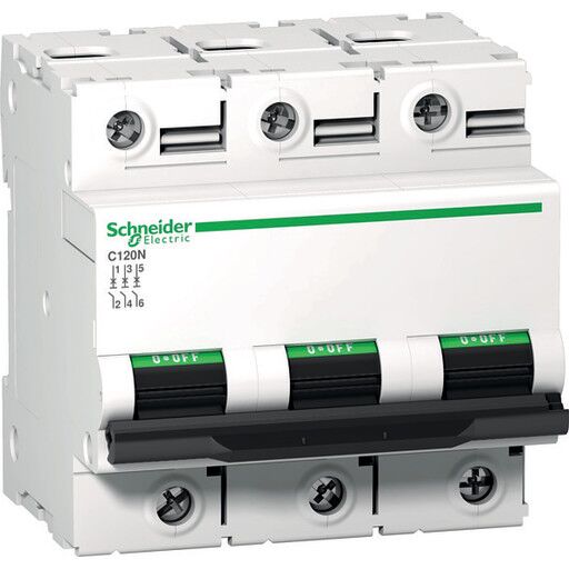 Schneider Electric C120n 3p 100a c 10000a 415v miniature ci (3606480379406)
