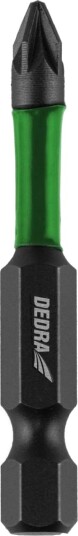 Dedra Slagbor Til Skrujern Pozidiv Pz2 X 50 Mm, 2 Stk Blister
