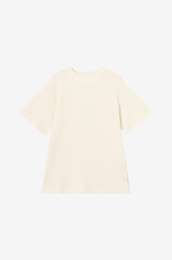 Grunt T skjorte grAlf Waffle SS Tee Beige