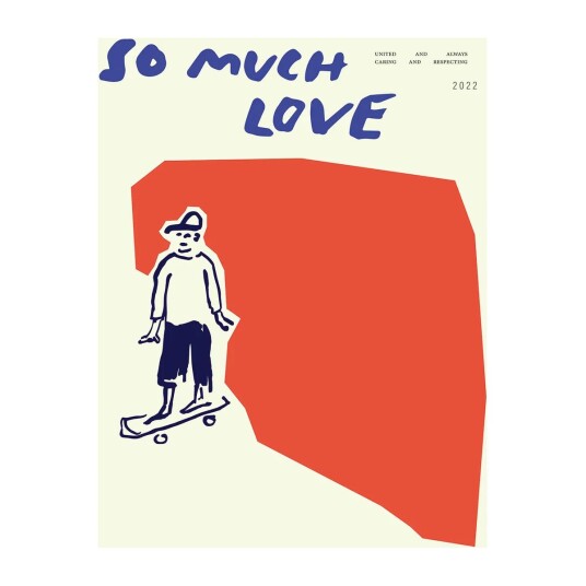 Paper Collective So Much Love Skateboard plakat 30 x 40 cm