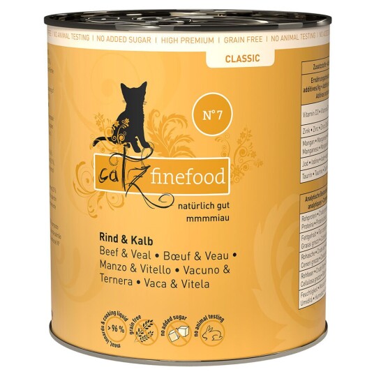 Catz Finefood Bokser 6 X 800 G Storfe & Kalv