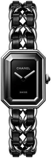 Chanel Dameklokke H7022 Premiere Sort/Lær