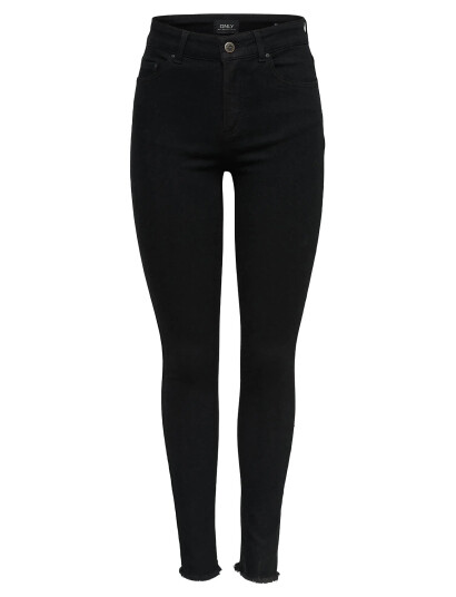 ONLY Onlblush Mid Sk Ank Rw Dnm Rea2343 Noos - Black - S x 30 ONLY Onlblush Mid Sk Ank Rw Dnm Rea2343 Noos - Black - S x 30