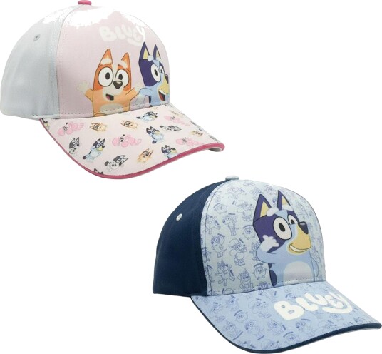 Bluey Caps 2 Pakk Flerfarget