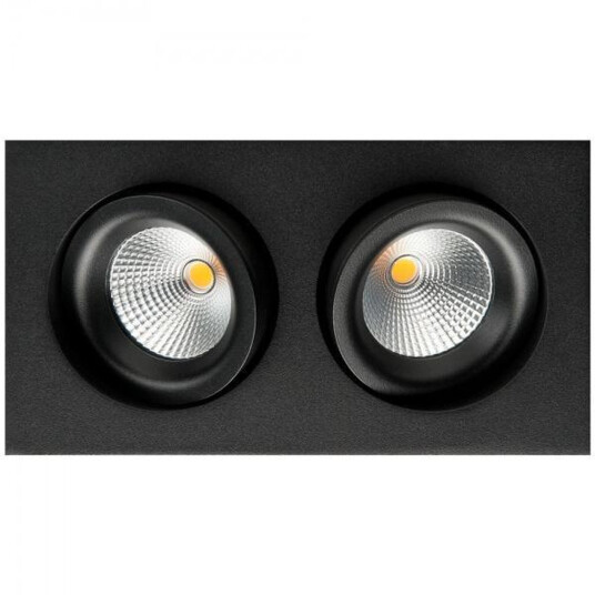 Junistar 2x6W dimtowarm Svart