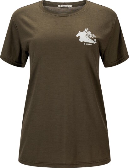 Aclima Women's Lightwool 140 Classic Tee Mountain Tarmac M