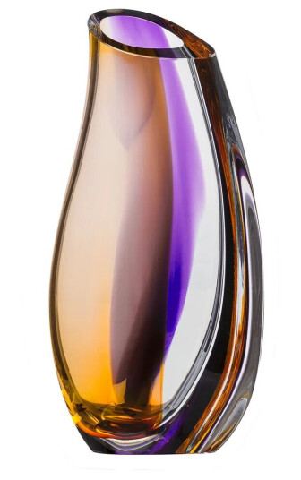 Kosta Boda Orchid vase 280 mm Lilla-rav