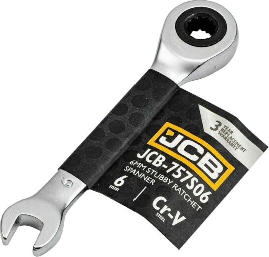 JCB Skrallehode, 6 mm (Kort)