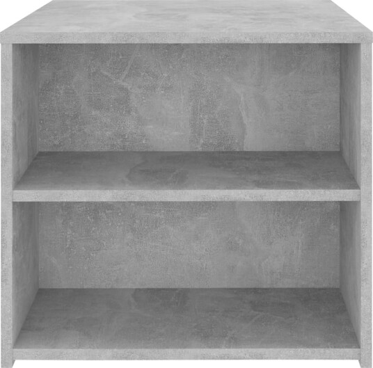 vidaXL Sidebord betonggrå 50x50x45 cm sponplate