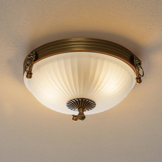Orion Taklampe Rocca dimbar Bronse / messing Stue / spisestue Metall Antikk