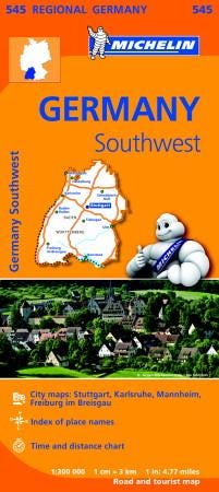Germany Southwest  Michelin Regional Map 545  Map