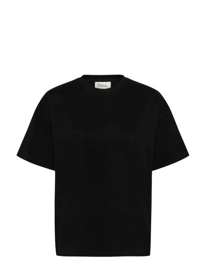 My Essential Wardrobe Mwapir Boxy Tee   Black   XS/S