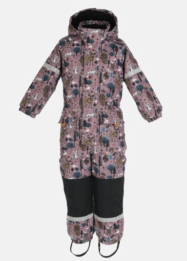 Swedemount Lillehammer Winter Overall Jr Dk. Rose Aop 140 Vinteroverall Swedemount Lillehammer Winter Overall Jr Dk. Rose Aop 140 Vinteroverall