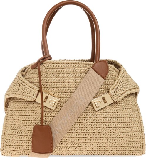 Ferragamo Dame Vesker Beige ONE SIZE,