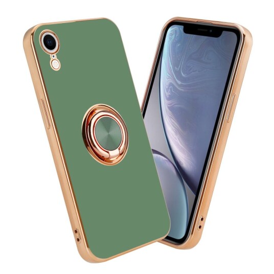 Cadorabo Deksel Til Apple Iphone Xr Med Ring Etui Av Fleksibel Tpu-Silikon, Med Kamerabeskyttelse Magnetisk Bilholder Cadorabo Deksel Til Apple Iphone Xr Med Ring Etui Av Fleksibel Tpu-Silikon, Med Kamerabeskyttelse Magnetisk Bilholder