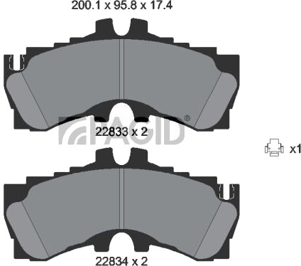 PAGID T2746N Bremseklosser