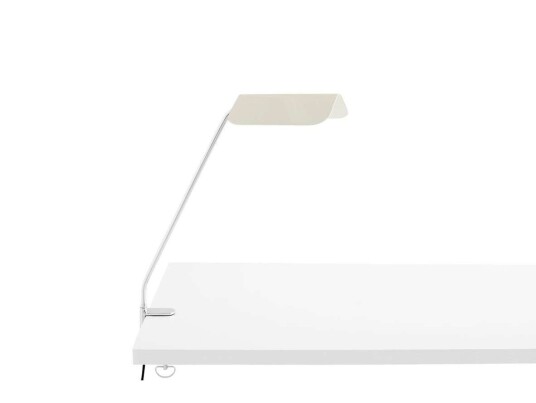 HAY Apex Bordlampe med Klemme Oyster Hvit