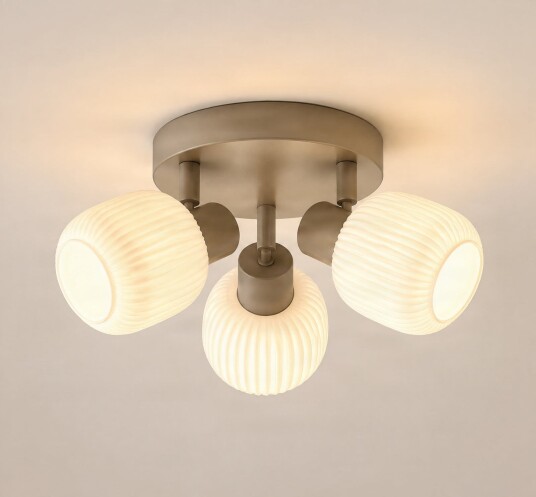 Evey downlight Ø 37 cm 3 lyskilder hvit/beige glass – Nola Stue Skandinavisk Med flere lyskilder Evey downlight Ø 37 cm 3 lyskilder hvit/beige glass – Nola Stue Skandinavisk Med flere lyskilder