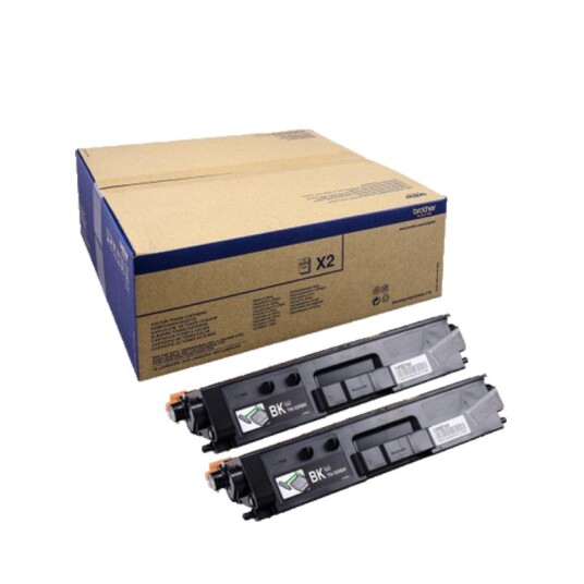 Brother TN329BK combo pack 2 stk Toner - TN329BKTWIN Original - Svart 12000 sider