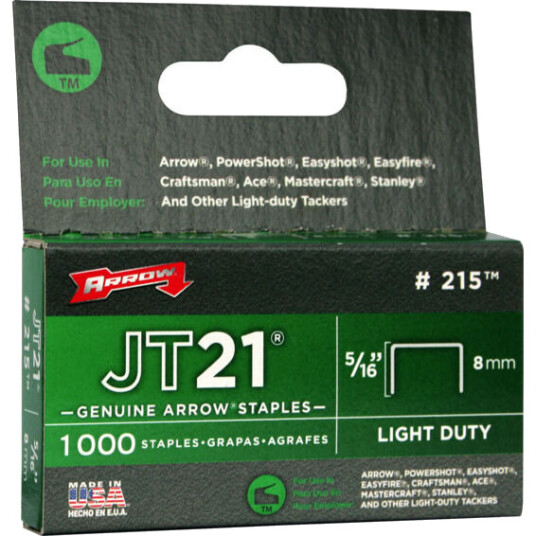 Arrow stifter 8mm JT21 5/16" - 88326 Arrow stifter 8mm JT21 5/16" - 88326