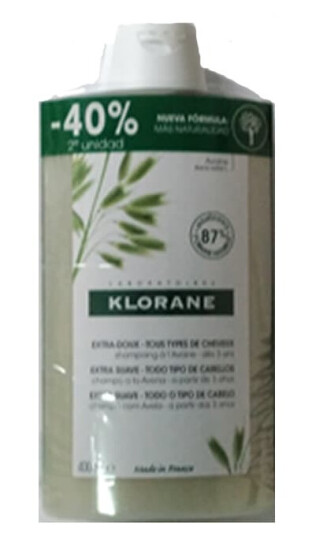 Klorane Champíº Extra Suave Oat 2x400ml