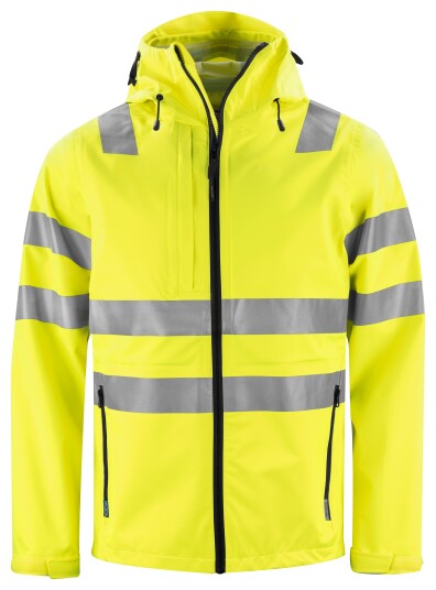 ProJob 6450 Regnjakke En Iso 20471 Kl 3/2 Yellow/Black 2XL