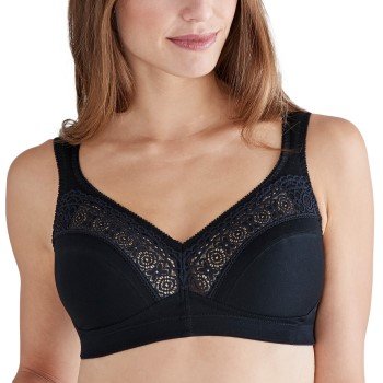 Swegmork BH Cotton Star Soft Bra Svart bomull E 85 Dame