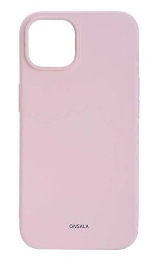 Onsala Silikon Mobildeksel Chalk Pink iPhone 13/14 med Støtabsorbering