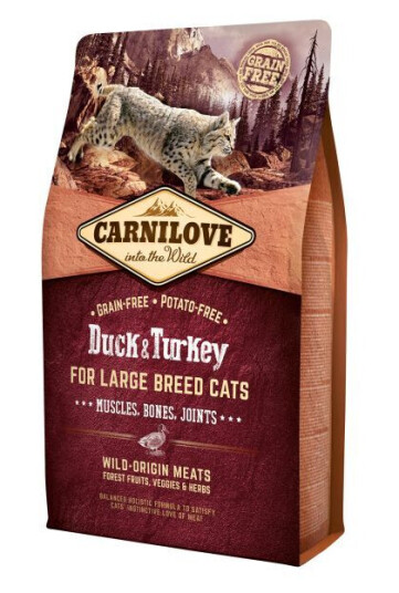 Carnilove Kattemat for store raser 6 kg - And & Kalkun, Kornfri, Fullfôr